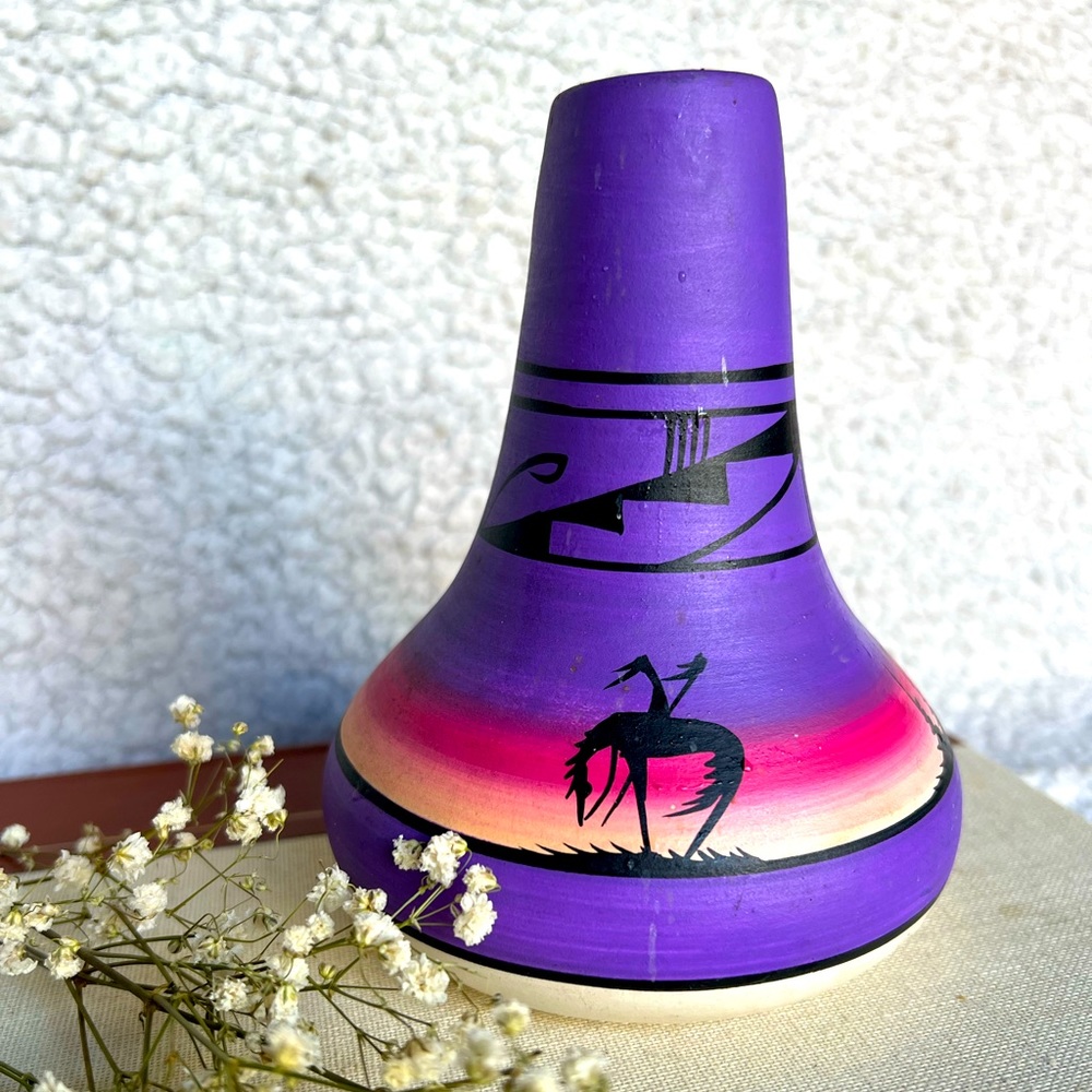 Vintage Signed Navajo Pottery Vase
